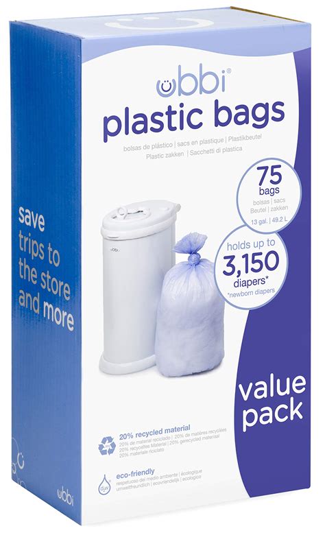 disposable plastic bags for diapers.